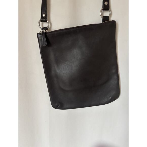Vintage Coach Bag Cross Body Dark Brown Leather Adjustable Strap 9457